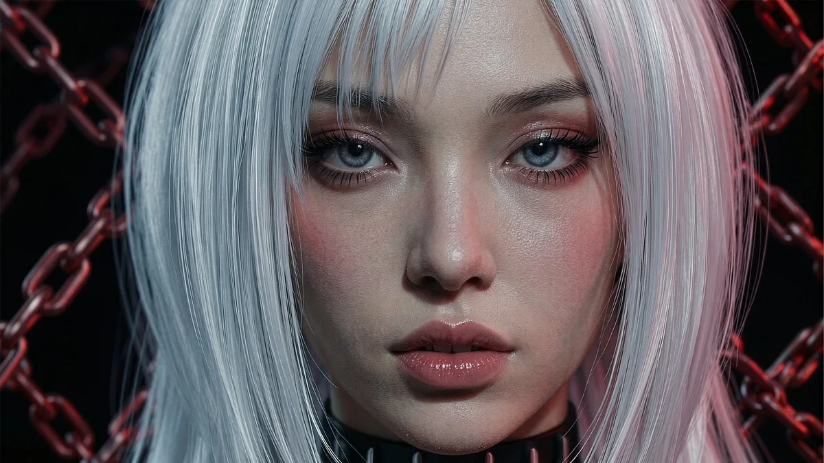 AI BDSM generator detail — leather, latex and restraint textures